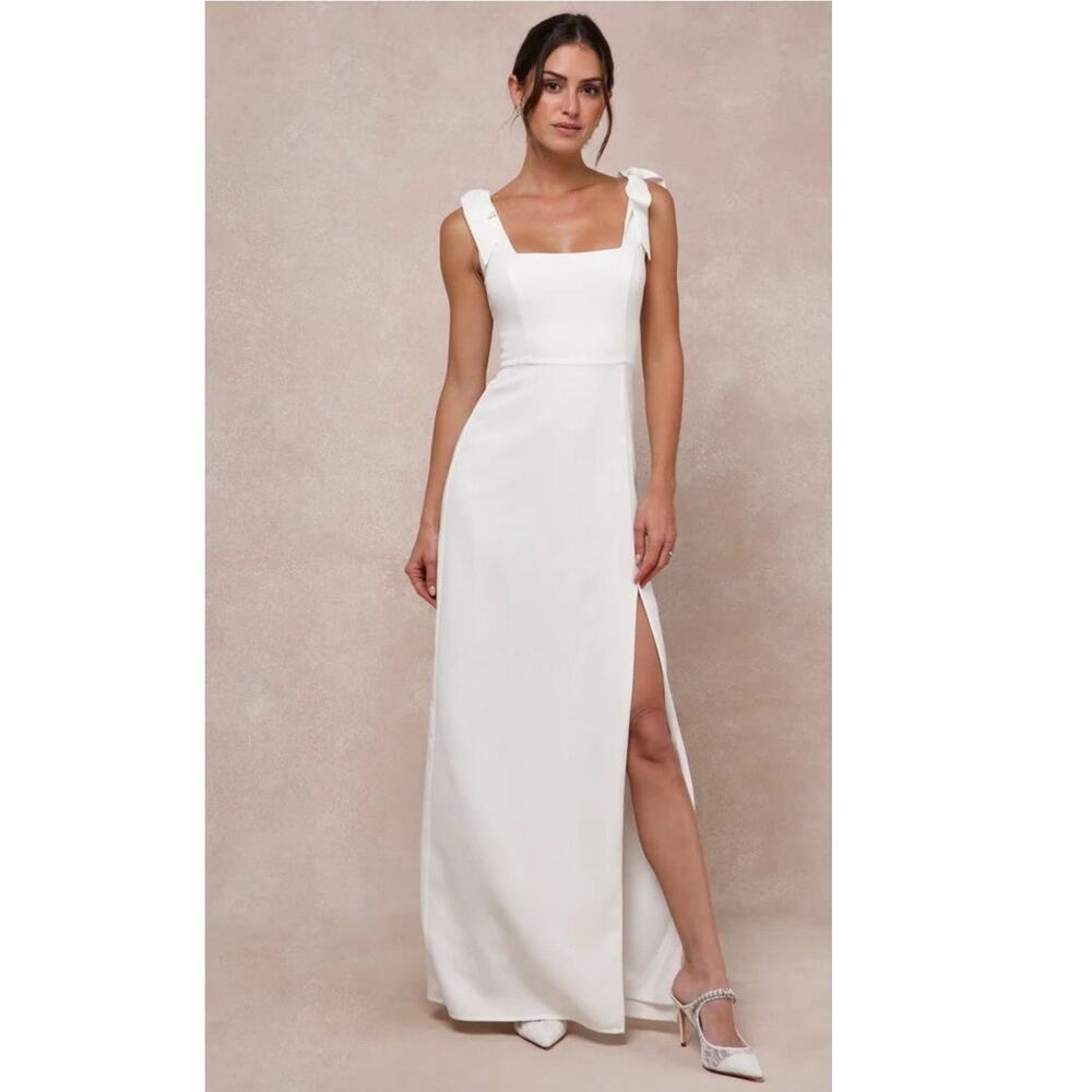 NWT Lulus Your Sweetie Tie-Strap Column Maxi Dress Size‎ XS